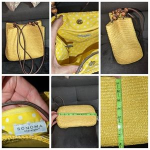 Sonoma brand straw purse